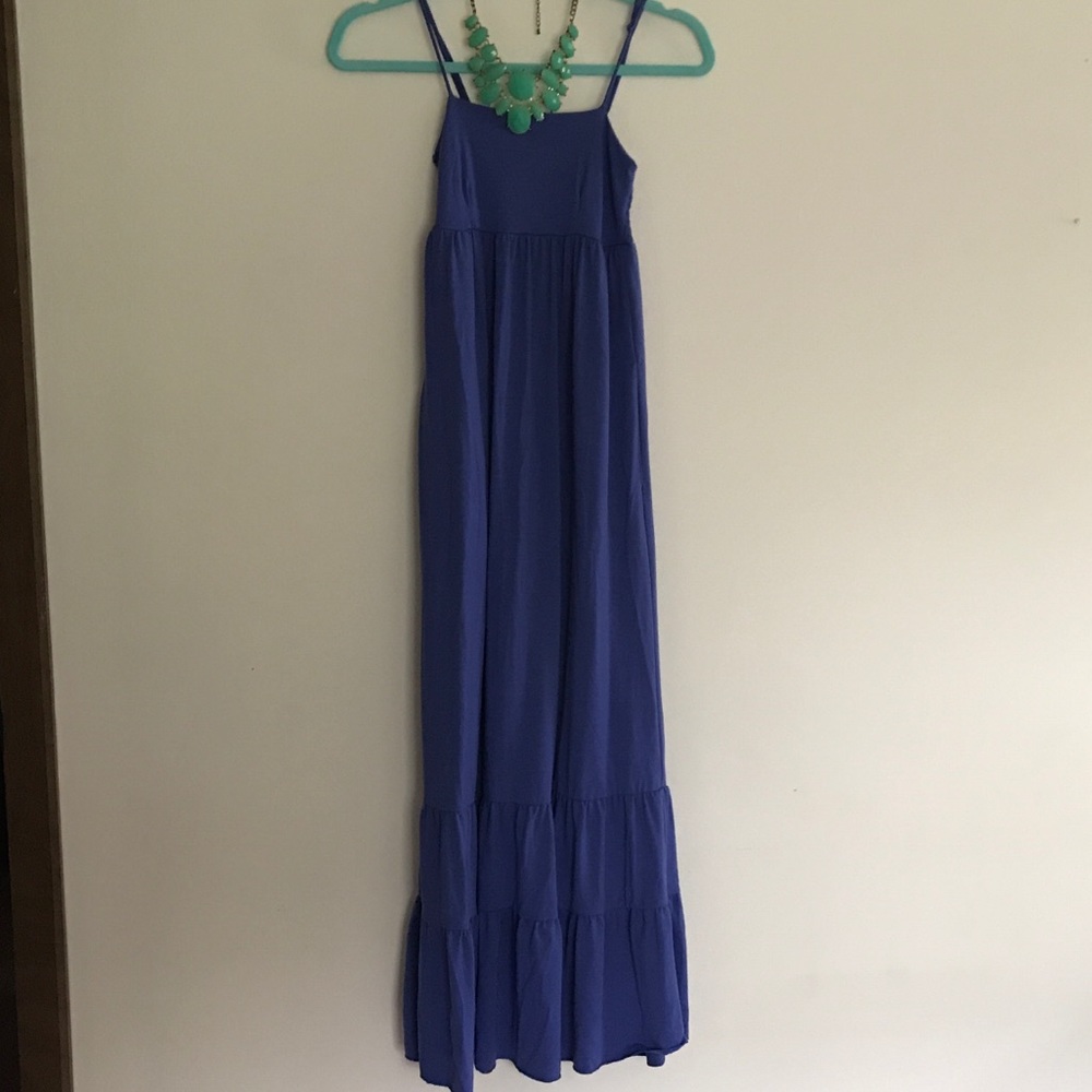 Soft royal blue maxi dress